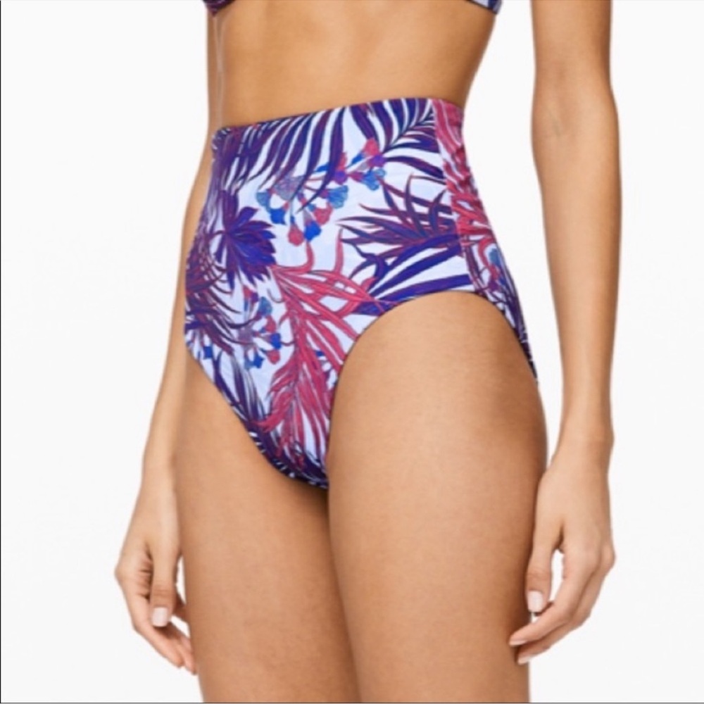 Lululemon deep sea high waisted bikini bottom